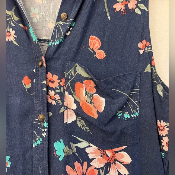 Abercrombie and Fitch Floral Shirt Dress - Picture 2 of 7